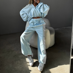 Ensemble jogging automne-hiver 2 pièces, sweat à capuche et pantalon, sweat à capuche personnalisé, streetwear, haute qualité, ensembles surdimensionnés pour femmes - Product Image 2