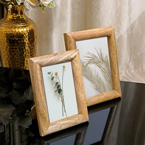 Cadres photo en bois de manguier |   Cadres légers écologiques faits à la main avec une finition naturelle |   Décoration rustique vintage en gros, charmante - Product Image 2