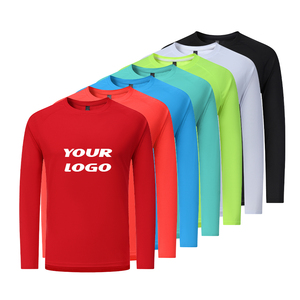 Loose Gym <b>Clothing</b> Crew Neck Elastic Cuff Casual Basketball Training Fast Dry Running Long Sleeve Men Sports T-shirt - Product Image 4