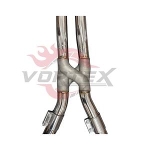 Système d'échappement Catback Vortex en acier inoxydable avec valve pour BMW M3 G80 M4 G82 avec tuyau en Z et embouts quadruples noirs - Product Image 5