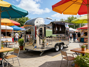 Camión de Comida Nuevo y Económico en Venta en Alemania con Construcción de Fibra de Vidrio, Estructura de Acero Inoxidable, Cocina para Hot Dogs y Papas Fritas - Product Image 3
