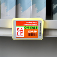 Étiquette de prix électronique LCD couleur haute résolution 2,4 GHz, étiquette d'étagère animée, étiquettes de prix numériques pour la vente au détail, supermarché