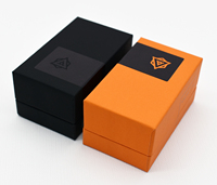 Boîte cadeau noire avec impression personnalisée Paquet en forme de cercueil cadeau avec impression en couleur Boîtes en papier avec couvercle rigide et base en forme de cercueil