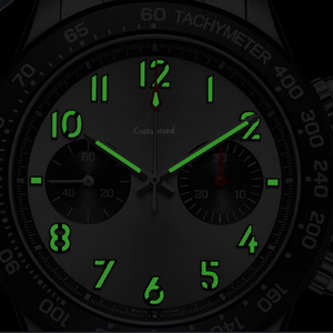 Montre mécanique pour homme avec cadran Panda Eye de 44 mm, chronographe - Product Image 3