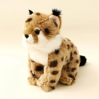 Peluche Lynx de simulation transfrontalière, jouet en peluche Caracal Bobcat Ragdoll, cadeau pour enfants, décoration, pendule, rembourrage en coton PP, unisexe