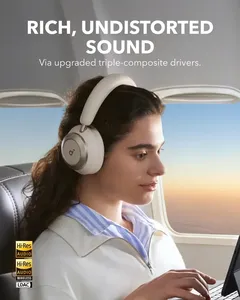 Anker soundcore Space ONE PRO หูฟังตัดเสียงรบกวนแบบแอกทีฟ A3062 60H ที่ปรับได้มีไมค์<span class=keywords><strong>6</strong></span>ตัวสำหรับใช้งานกับโทรศัพท์มือถือ - Product Image 4