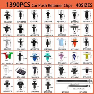 1595 pièces de clips de fixation pour voiture et kit de garniture de panneau de porte, rivets de pare-chocs en nylon pour Ford, Toyota, Chevrolet, BMW, Benz, Audi, <span class=keywords><strong>Nissan</strong></span> - Product Image 2