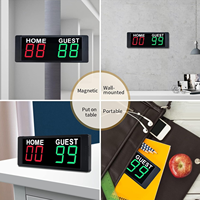 Werksverkauf Wiederauf ladbare batterie betriebene tragbare magnetische Mini-LED-Digital anzeigetafel für Ballsport-Partys piele