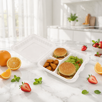 Boîte alimentaire articulée en plastique MFPP pour la préparation des repas à emporter – Contenants alimentaires portables en plastique