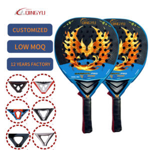 Palas de Tenis de Playa Profesionales de Proveedor Chino, Mejor <span class=keywords><strong>Raqueta</strong></span> de Pádel <span class=keywords><strong>Dunlop</strong></span> con Marco de Fibra de Carbono, Raquetas Importadas - Product Image 1