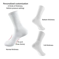 Chaussettes de sport unisexes en coton à compression, haute qualité, avec logo personnalisé, invisibles, basses, mi-mollet, pour hommes