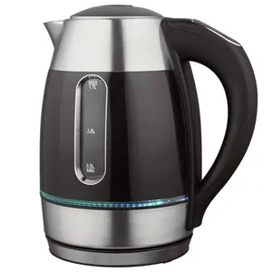 1.7 Liter Glass Electric Kettle with Temperature Control 5 Presets LED Indicator Lights