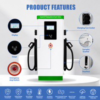 Estación de Carga Rápida DC Compatible con Energía Solar, Cargador de Vehículos Eléctricos de 160kW, de Pie, con Doble Conector, Público, Nuevo, Directo de Fábrica WrightCharge