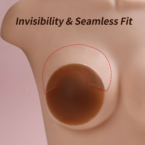 Cubierta Adhesiva de Silicona para Levantar el Busto, Invisible, sin Espalda, Secretos de Moda, Cinta para Levantar el Busto, Transparente, Hipoalergénica para una Copa D - Product Image 2