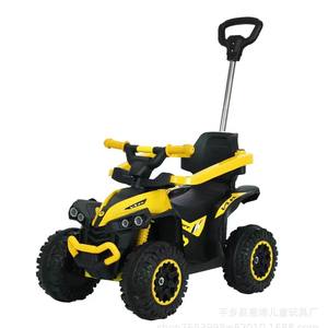 Skuter geser empat roda anak-anak, mobil mainan naik plastik tenaga baterai yang dapat duduk dan berkendara - Product Image 2