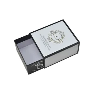 Free Sample Luxury Gold Drawer Box Foil Scatola Di Carta Pulling out Hair Brush Packaging Box with Custom Printing