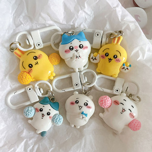 Porte-clés pendentif anime manga en gros, pas cher, mignon, mini, cadeaux, Usagi Hachiware, accessoires de sac, animation - Product Image 1