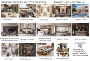 Personnalisation complète de la maison américaine, design d'intérieur de luxe, style moderne, services de conception d'intérieur en 3D pour villa - Product Image 5