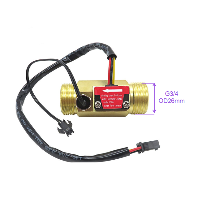 Capteur De Débit D'eau Hailege G1/2" - 1-30L/min 1.75MPa - Pour Chauffe-eau Et Systèmes Hydrauliques