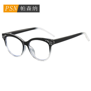 Psn Cat Eye Full Rim <b>Eyeglasses</b> <b>Frame</b> 5026 Anti Blue Light Women's Lightweight Design - Product Image 1