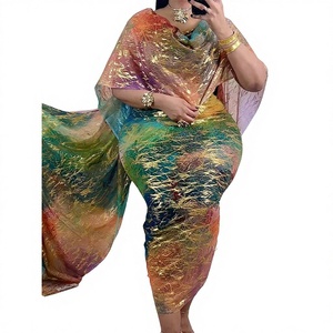 <span class=keywords><strong>Robe</strong></span> Ethnique Longue en Voile de Polyester Doux de Haute Qualité, Collection Été pour Femme, Imprimée Numériquement, Vente en Gros Disponible, Toub Soudanais - Product Image 1