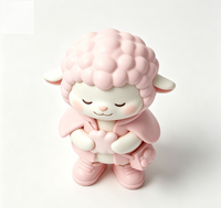 Figurine d'art de collection personnalisée en forme de mouton, statue de dessin animé en PVC et ABS, fabrication OEM en Chine, figurine personnalisée pour la vente en gros de produits de marque