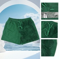 Shorts de sport décontractés pour hommes en nylon à séchage rapide, longueur trois-quarts, résistants à l'eau, avec cordon de serrage, pour la plage