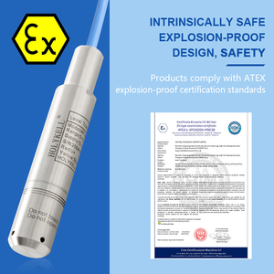 Holykell chống nổ chìm 4-20mA RS485 modbus thủy tĩnh Xăng DIESEL bình nhiên liệu cảm biến mức - Product Image 5