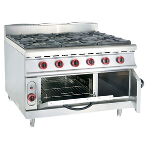 Horno de Gas Comercial de Acero Nuevo con 2/4/6 Quemadores, Parrilla y Fácil Operación, Cocina para Restaurante, Ideal para Carnes y Panadería - Product Image 5