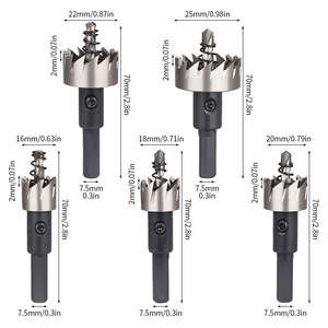 เครื่องตัดรู HSS ขนาด 16-25 มม. ดอกสว่านสำหรับงานหนัก สำหรับตัดโลหะ ไม้ พลาสติก อลูมิเนียม สแตนเลส - Product Image 6