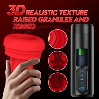Automatischer Masturbator für Männer mit 9 Saug-, Stoß- und Rotationsmodi, Heizfunktion, LCD-Display, Sexspielzeug für Männer