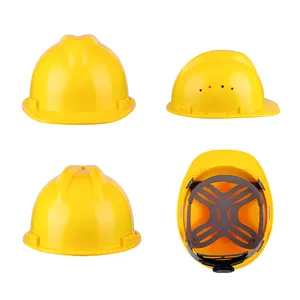 Casco de seguridad para trabjadores หมวกนิรภัย V-guard พร้อมระบบกันสะเทือนพลาสติกแบบเต็มรูปแบบ