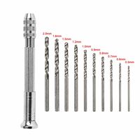 Ensemble d'outils de perçage manuel à double embout, perceuse à résine et outils de torsion de fil pour la fabrication de barrettes, porte-clés et bijoux DIY