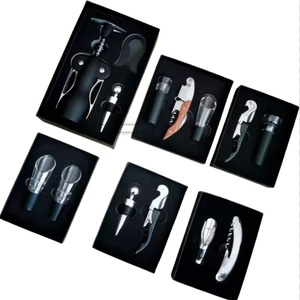 Tùy Chỉnh Bồi Bàn Corkscrew Rượu Vang Chai Vít Mở Rượu Vang Bộ Quà Tặng Với Rượu Vang Mở Tốt Nhất Mở Chai - Product Image 1