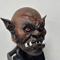 Nouveau Cyou Latex Monster Spooky Demon Gaming World Warcraft Prank Helmet Anime Expo Performance Carnival Halloween Eco-Friendly