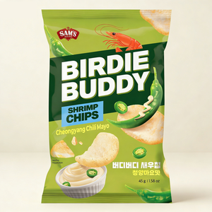 เบอร์ดี้ บัดดี้ ชิปส์กุ้งรสเผ็ดชิ้นเล็ก รสโชยองเมย์ รสเผ็ดจัดจ้าน รสโชยองพริก กลิ่นหอม รสชาติกุ้งเข้มข้น ขนมขบเคี้ยว บรรจุแยกชิ้น รับผลิตแบบ OEM - Product Image 3