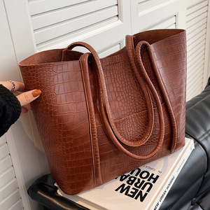 Trendy <strong>Bag</strong> 2025 Fall Winter Women Large Capacity Sets Stone Printing Ladies Fashion Big Tote <strong>Bags</strong> crocodile PU Leather Handbags - Product Image 5