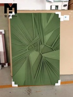Art mural texturé de haute qualité, peinture sur toile tendue 3D, décoration artistique en tissu de style bohème pour le salon
