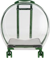 Kugelförmiger Transparenter Blasen-Tiertransporter mit Rädern - Kleiner Hunde- oder Katzen-Trolley für Reisen - Alternative zum Katzenrucksack