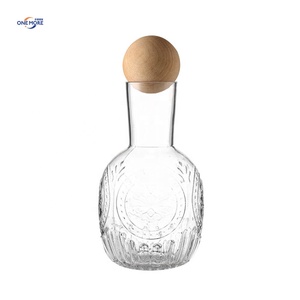 <span class=keywords><strong>Carafe</strong></span> de chevet en verre transparent rétro <span class=keywords><strong>Carafe</strong></span> à vin <span class=keywords><strong>design</strong></span> vintage <span class=keywords><strong>Carafe</strong></span> à <span class=keywords><strong>eau</strong></span> de nuit/pichet à lait Logo personnalisable Utilisation domestique Bambou - Product Image 1