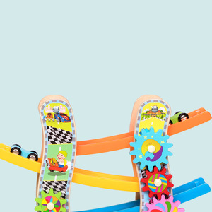 <strong>Wooden</strong> <strong>Ramp</strong> Race <strong>Toy</strong> Track <strong>Car</strong> <strong>Toys</strong> <strong>Ramp</strong> Racer <strong>Toy</strong> for Kids Gifts <strong>Car</strong> Race Tracks With 3 Mini <strong>Cars</strong> - Product Image 2