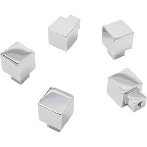 <b>Chrome</b> Plated Brass Square <b>Cabinet</b> Knob Magnetic Furniture <b>Handle</b> Drawer Pull Wardrobe Hardware - Product Image 3