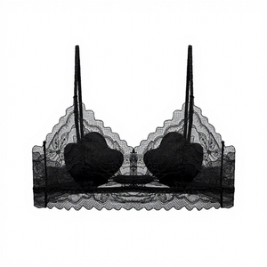 Soutien-gorge push-up en dentelle française pour femme, dos <span class=keywords><strong>nu</strong></span> en U profond, sans armatures, fines bretelles, pour petites poitrines, fin et léger pour l'été - Product Image 5