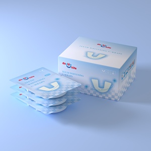 <span class=keywords><strong>Bandes</strong></span> de blanchiment des <span class=keywords><strong>dents</strong></span> à domicile de haute qualité avec 10 paires 6% HP U-Wraps Logo personnalisé Meilleur produit du fabricant - Product Image 2