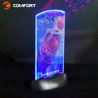 Support de menu lumineux personnalisé en acrylique LED pour restaurant, bar, café, affichage publicitaire promotionnel