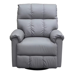 Sillón <span class=keywords><strong>Reclinable</strong></span> Individual Giratorio de Cuero <span class=keywords><strong>Gris</strong></span> Moderno de Alta Calidad para Sala de Estar, Sillón <span class=keywords><strong>Reclinable</strong></span> Eléctrico, Sillón <span class=keywords><strong>Reclinable</strong></span> Tipo Lazy Sofa - Product Image 2