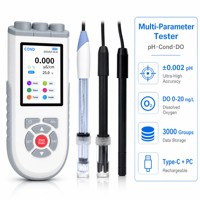 Testeur de qualité de l'eau multi-paramètres précis 3 en 1, 0,002 pH, conductivité, oxygène dissous, analyseur de laboratoire portable