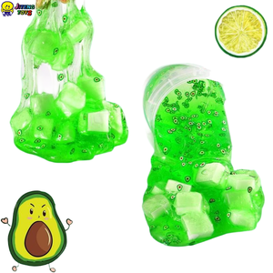 JITENG Wholesale Customize Non-toxic Slime rainbow Colorful Crystal Slime Kit Complete Crystal Cupcake Slime Kit ASMR - Product Image 5