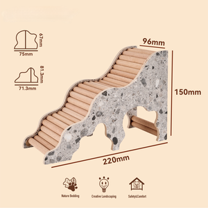 Escondite Grande y Ecológico para Hámsteres, Hecho de Madera Maciza con Temática Forestal - Product Image 3