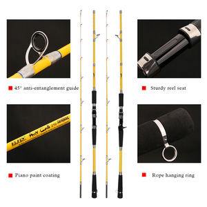 Canne à pêche au lancer 1,8m 2,1m 2,4m <span class=keywords><strong>en</strong></span> fibre <span class=keywords><strong>de</strong></span> carbone, canne à spinning et casting, canne à pêche lumineuse Egi pour calamar et seiche - Product Image 4